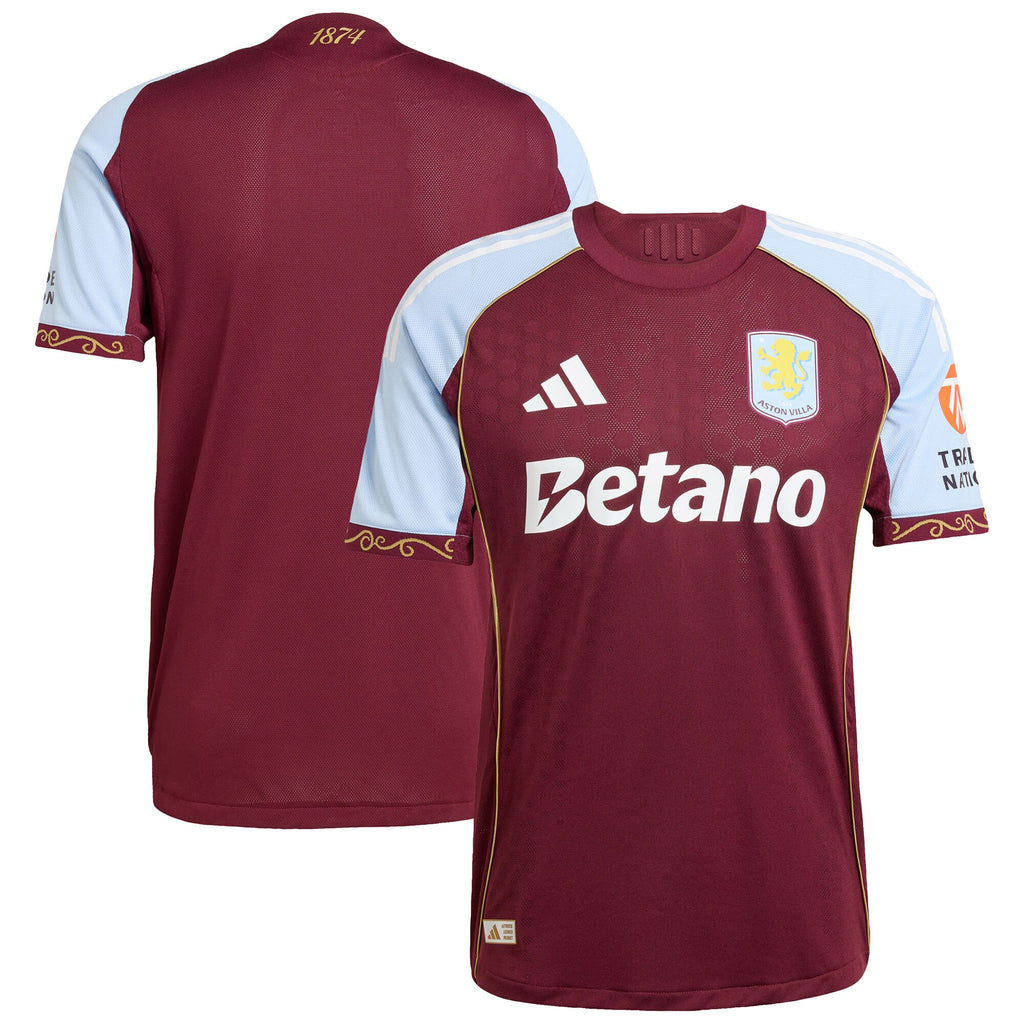 Aston Villa adidas Home Authentic Shirt 2025-26