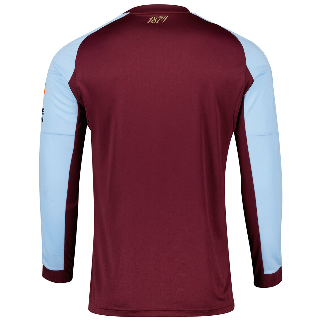 Aston Villa adidas Home Shirt 2025-26 - Long Sleeve
