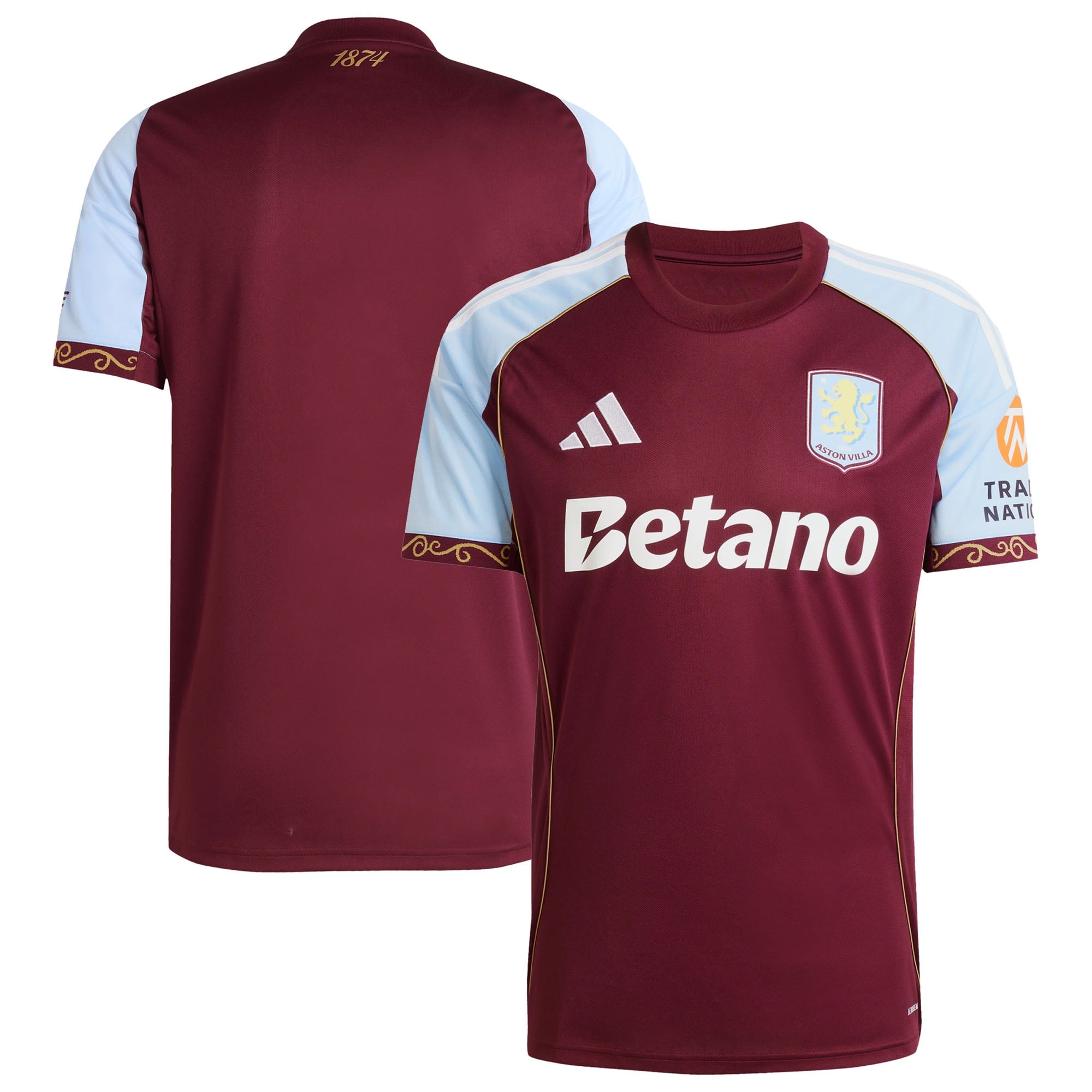 Aston Villa adidas Home Shirt 2025-26