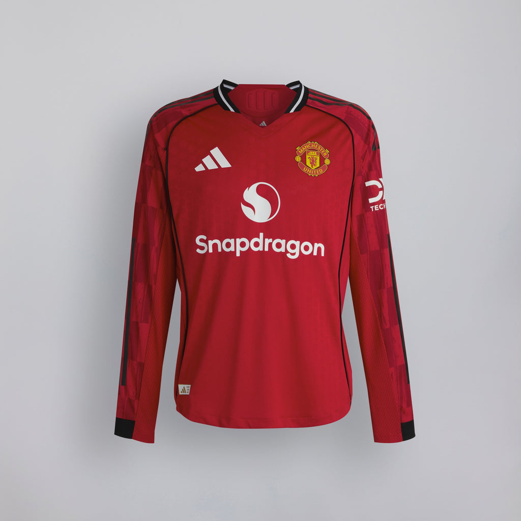 Manchester United 25/26 Home Long Sleeve Authentic Jersey