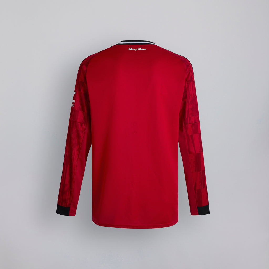 Manchester United 25/26 Home Long Sleeve Jersey — Fan Edition